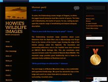 Tablet Screenshot of howieswildlifeimages.com